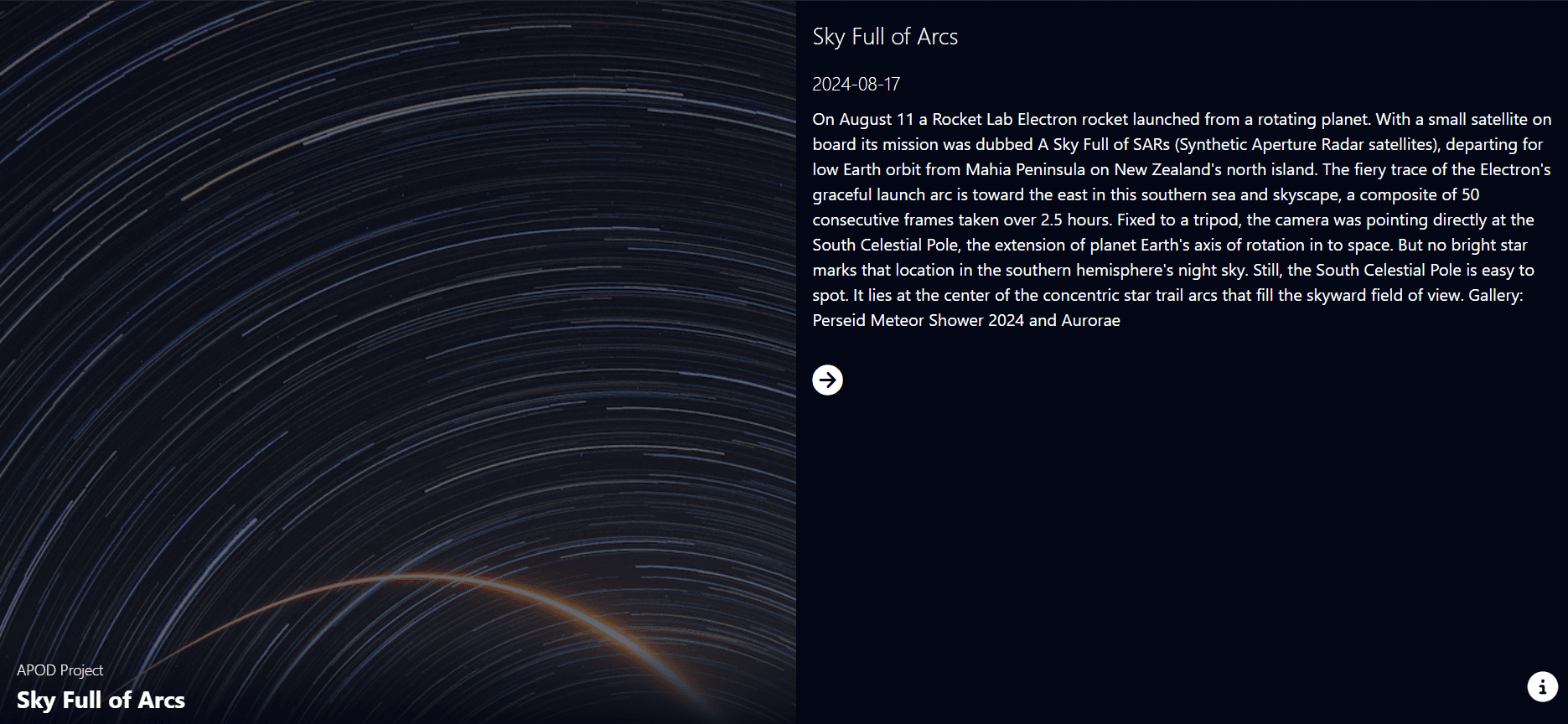Nasa-app preview